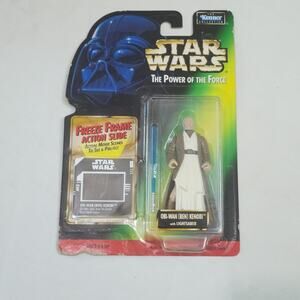 Vintage Stars Wars Obi-Wan Ben Kenobi With Lightsaber Freeze Frame Action Slide